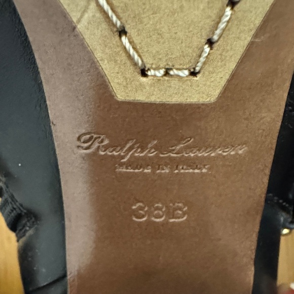 RL Purple Label Black Leather Ankle Boots - Picture 3 of 6